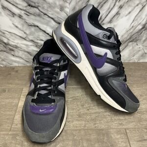 Nike Air Max Command 2010 Shoes Women's Size 8 Sneakers Black/Grey/Purple